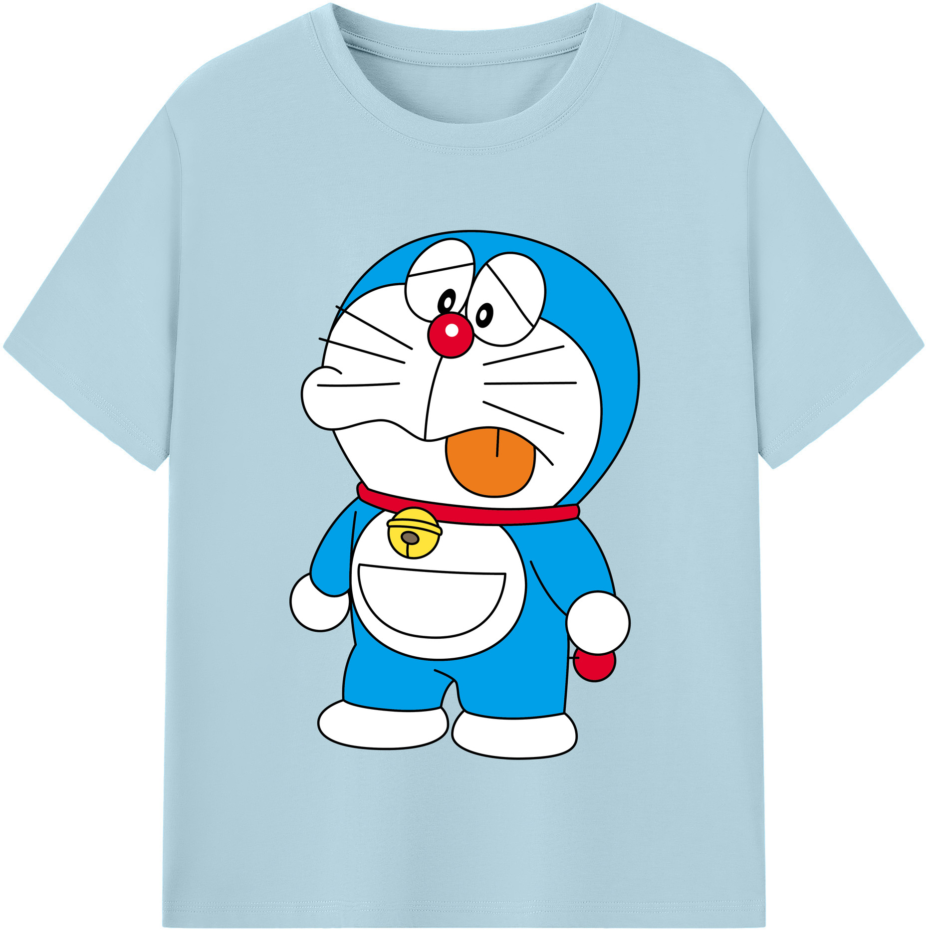 （画像用） ドラえもん Doraemon 綿100％半袖Tシャツ（フロントプリント）